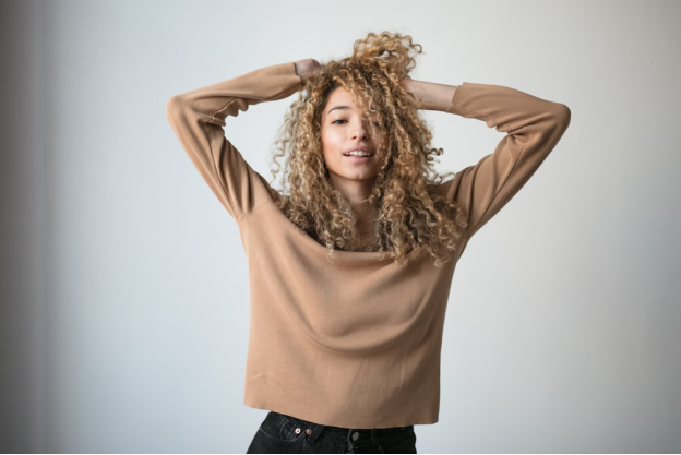 A Woman Flaunting Her Hair